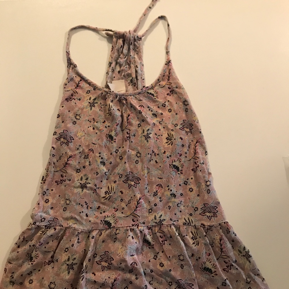 Mossimo Supply Co. Floral Tank Top - Pink and Purple